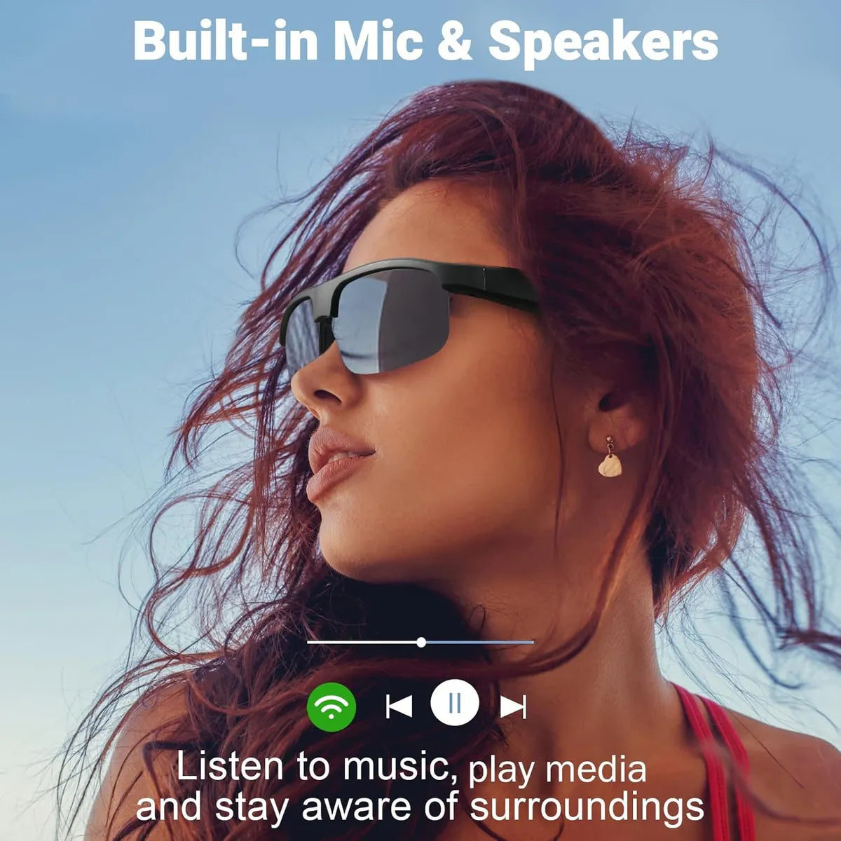 Gafas Anteojos Inteligente Con Bluetooth Lf600 C/parlante
