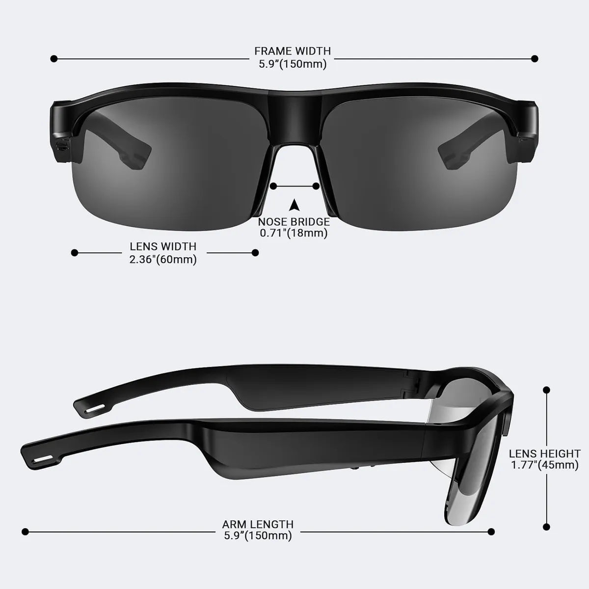 Gafas Anteojos Inteligente Con Bluetooth Lf600 C/parlante