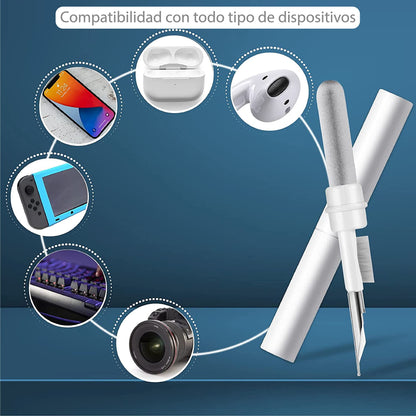 KIT DE LIMPIEZA MULTIFUNCIONAL AURICULARES TECLADO CELULAR