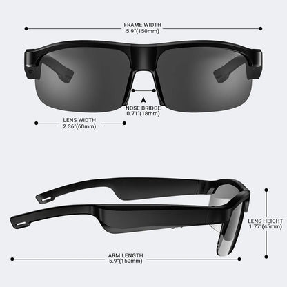 Gafas Anteojos Inteligente Con Bluetooth Lf600 C/parlante