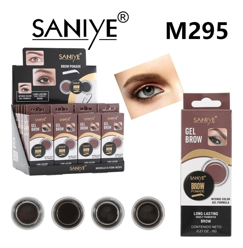 Gel Para Cejas Saniye Brow Super Pigmentado Larga Duración