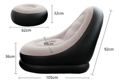 Sillon Puff Sofa Inflable Apoya Pies Living Piscina Inflador