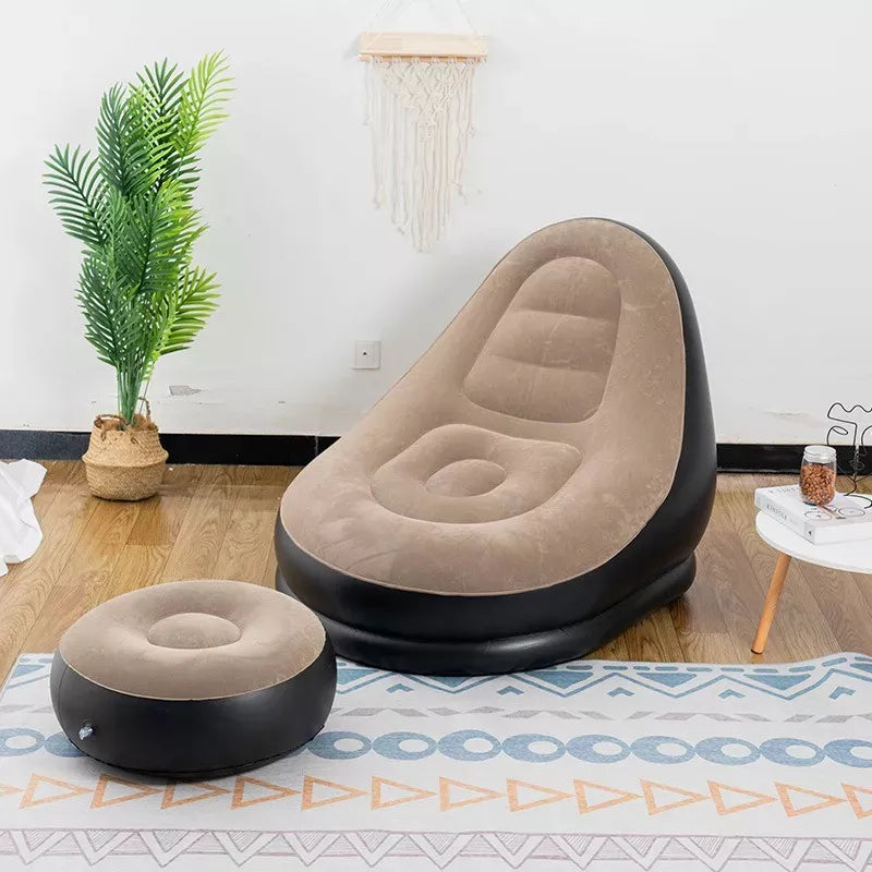 Sillon Puff Sofa Inflable Apoya Pies Living Piscina Inflador