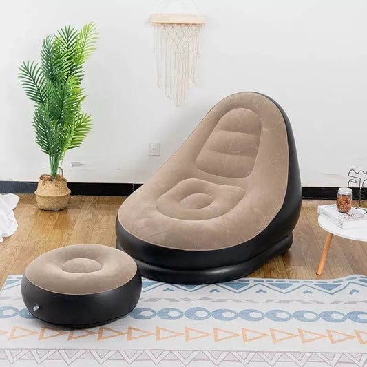 Sillon Puff Sofa Inflable Apoya Pies Living Piscina Inflador