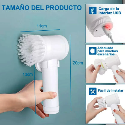 Cepillo M11 Limpiador 5 En 1 Giratorio Multiuso Usb M-brush