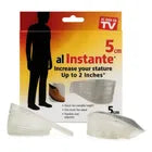Plantillas Aumenta Altura 5 Cm Talonera Silicona Elevate Ajustable Color Transparente
