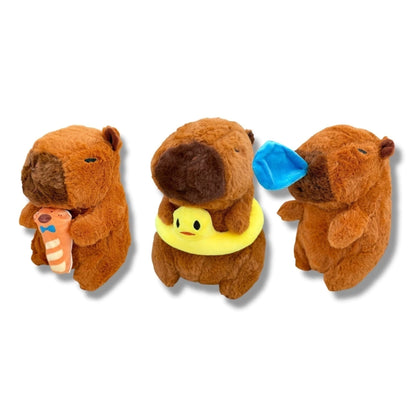 Peluche De Capibara Con Accesorios 3 Modelos Surtidos