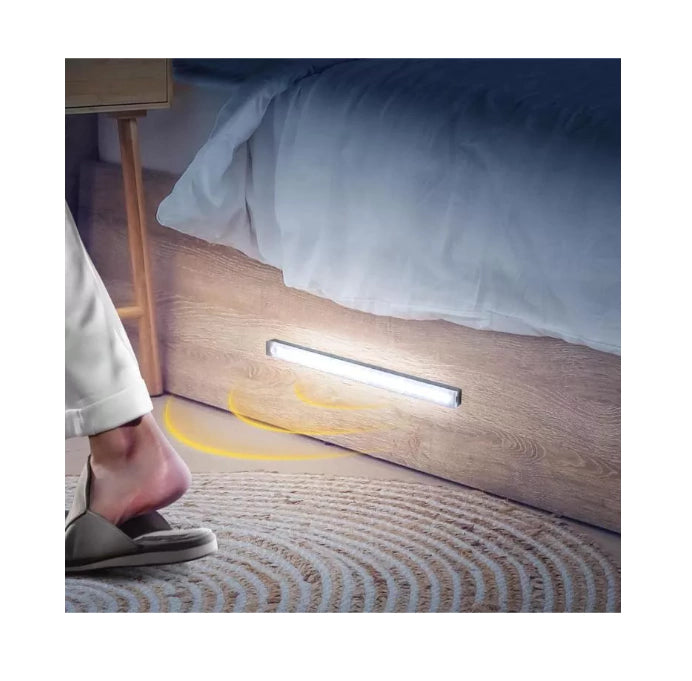 Barra de luz led recargable usb con sensor de movimiento