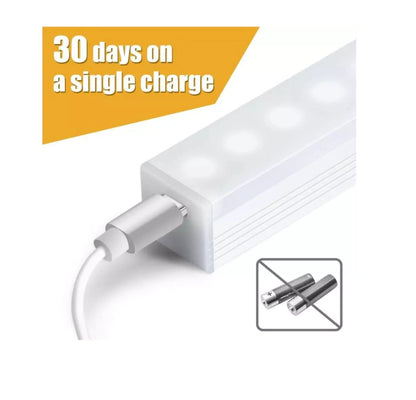 Barra de luz led recargable usb con sensor de movimiento
