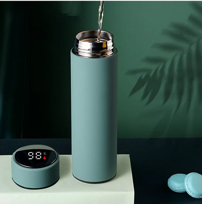 Termo Con Sensor De Temperatura Botella Térmica De 500 Ml Para Agua Té